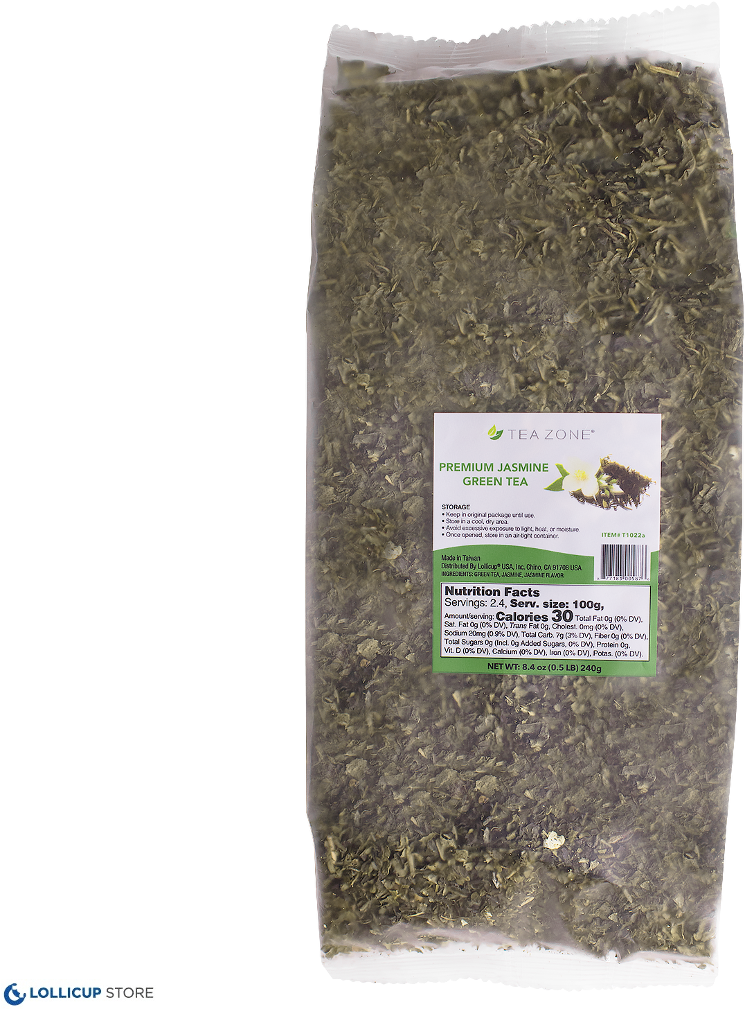 Teazone Premium Jasmine Green Tea Leaves T1022 Clipart (1500x1500), Png Download