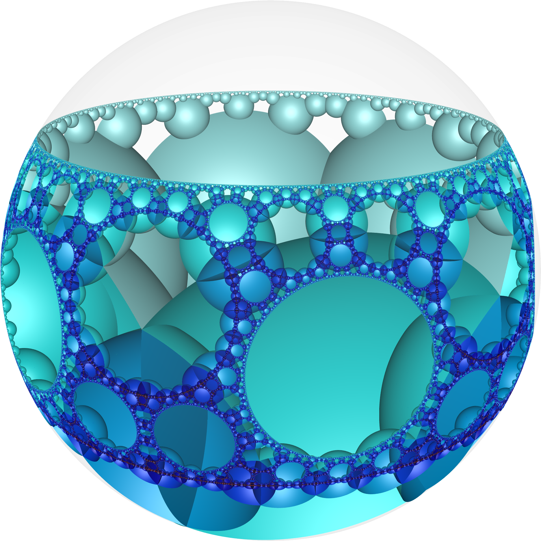 Hyperbolic Honeycomb 5 6 5 Poincare - Circle Clipart (2000x2000), Png Download