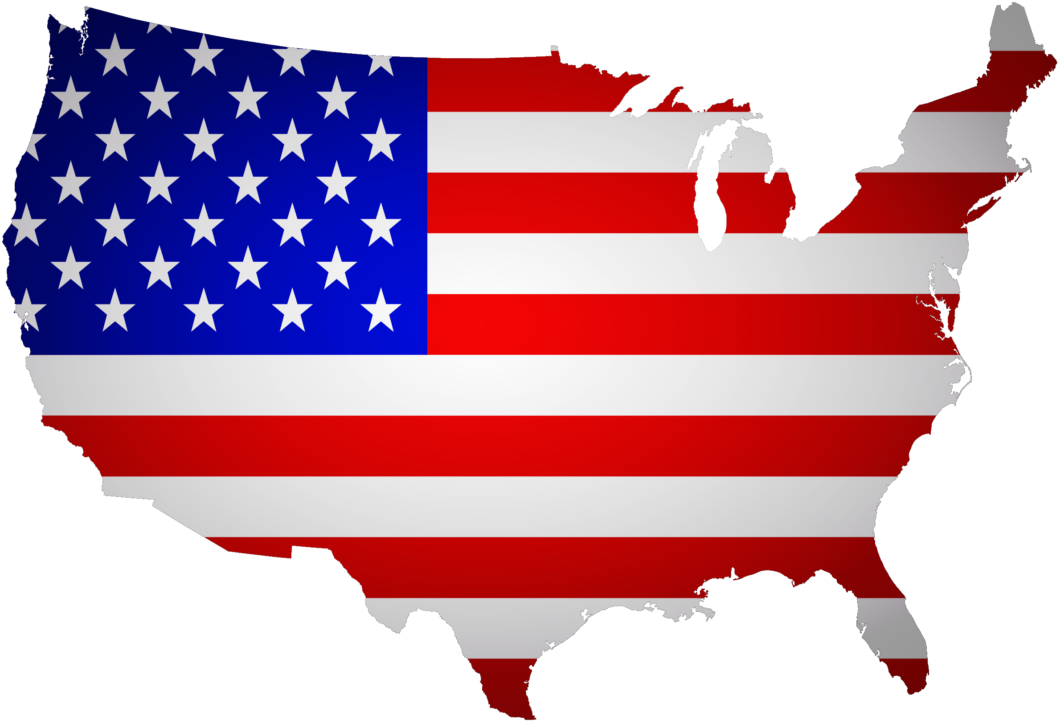 Imagen De La Bandera De Estados Unidos Flameando En - Law Day 2019 Clipart (1058x721), Png Download