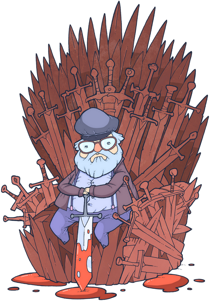 George Rr Martin Illustration Clipart (751x1024), Png Download