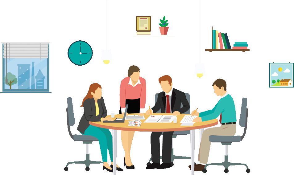 About Us - Trabalho Em Equipe Nas Empresas Clipart (1024x574), Png Download