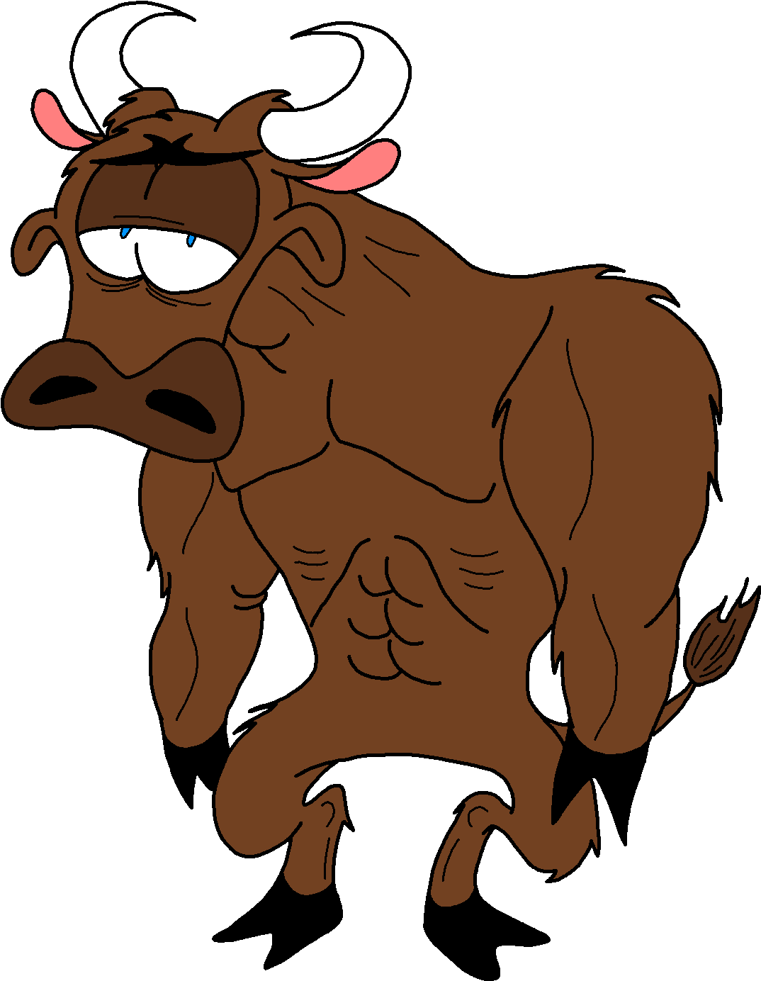Buffalo Clipart Png - Yak Png Animated Transparent Png (1499x1509), Png Download
