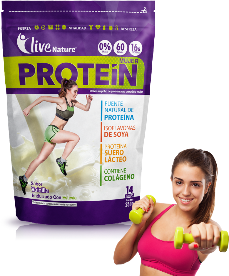 Protein Mujer - Proteinas Para Mujeres Despues Del Ejercicio Clipart (850x1000), Png Download