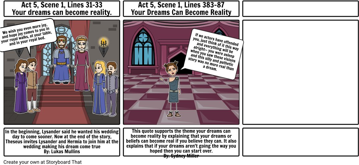 Midsummer's Night Dream - Macbeth Act 1 Scene 3 Storyboard Clipart (1164x549), Png Download