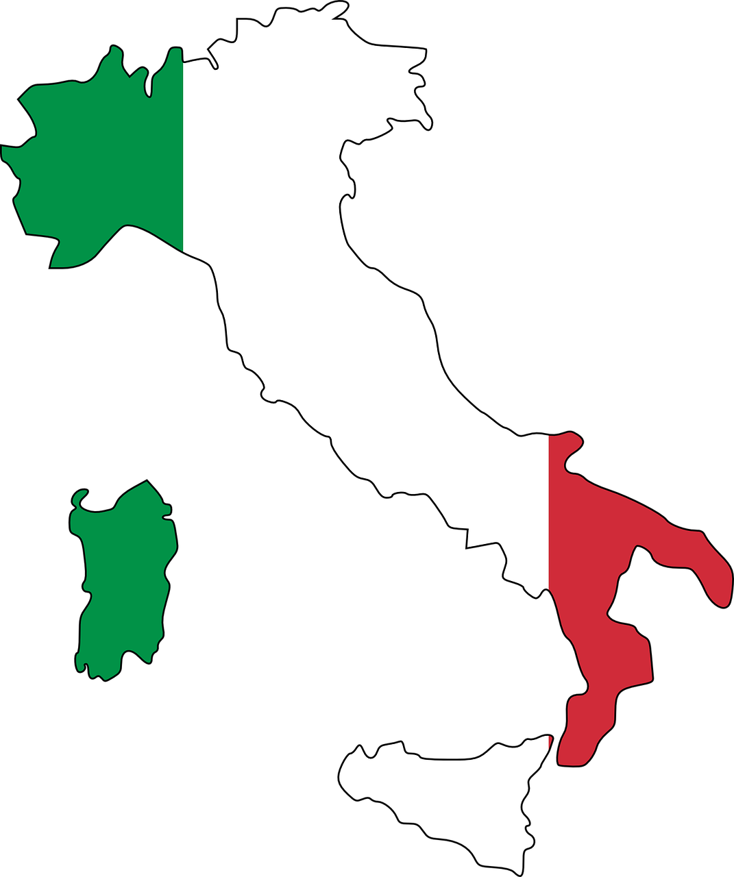Italian Flag In Country Clipart Large Size Png Image Pikpng