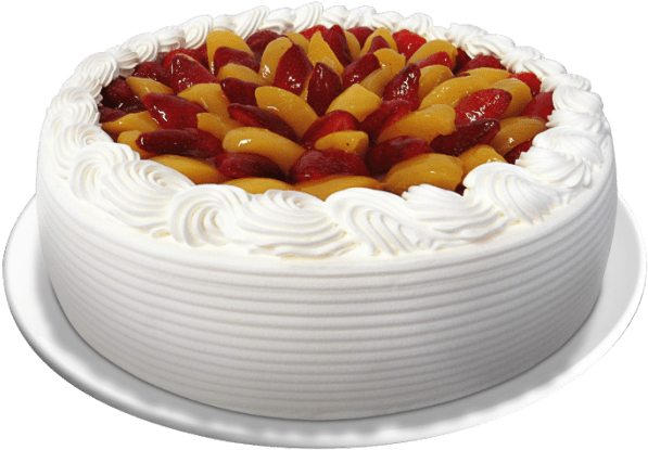 Torta De Fresa Y Durazno Clipart (656x529), Png Download