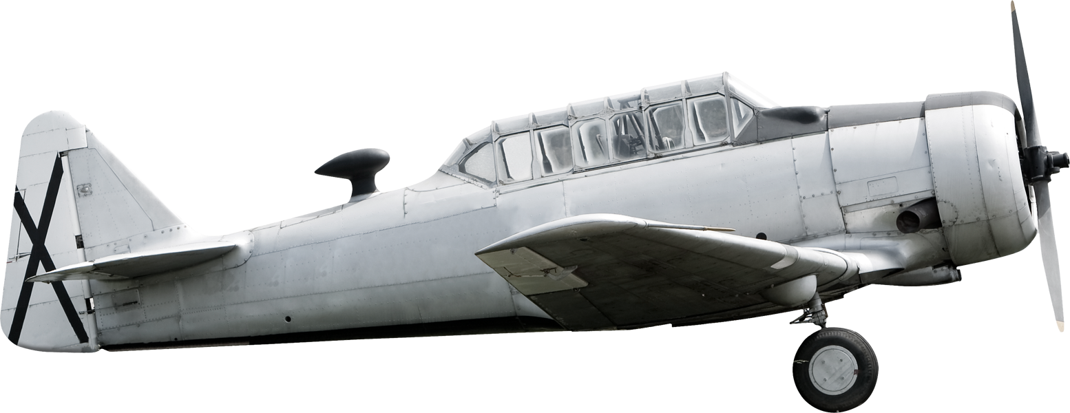 Plane - Old War Aircraft 2d Clipart (1554x600), Png Download