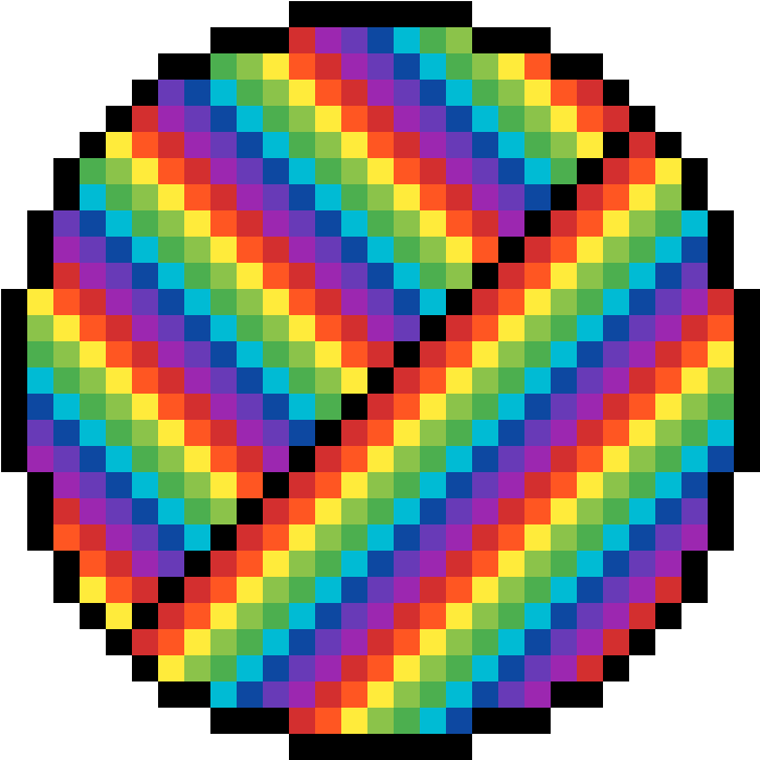 Rainbow Circle Patern - Space Pixel Gif Transparent Clipart (960x1200), Png Download