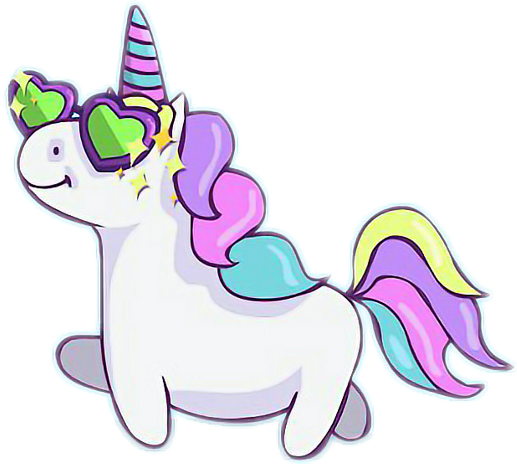 #kawaii #cute #unicorn #unicorns #colorfull #pink #purple - Unicorn Lovers Clipart (1024x918), Png Download