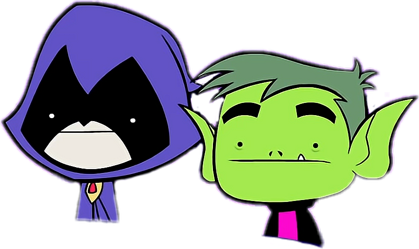 Teentitans Sticker - Cartoon Clipart (854x508), Png Download