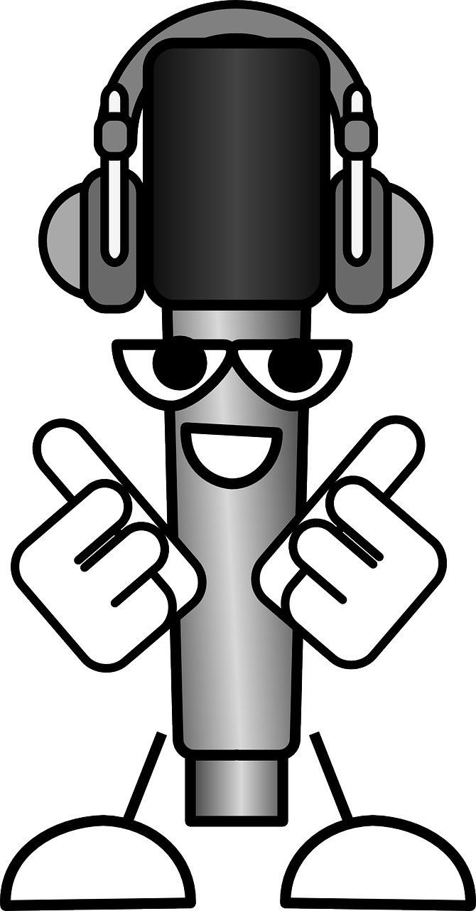 Microphone Sound Headphones Png Image - Microphone And Headphone Draw Clipart (670x1280), Png Download