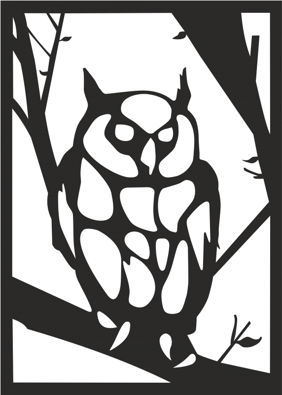Owl Figur Metal Wall Art Decor Portraits - Sowa Dekoracja Scienna Clipart (600x800), Png Download