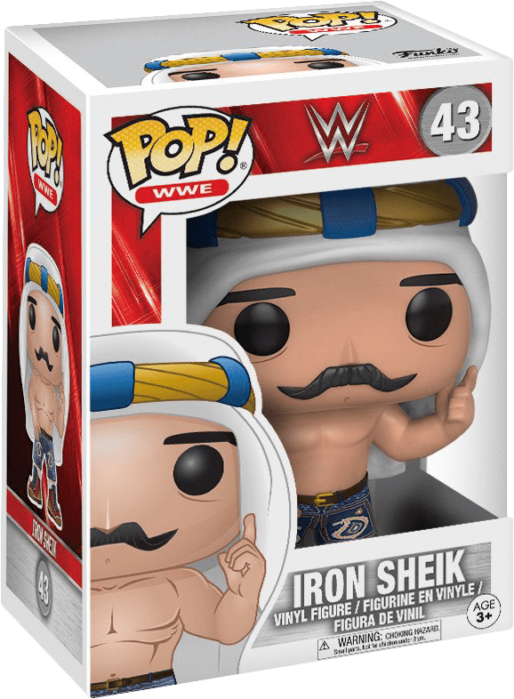 Funko Pop Wwe Iron Sheik - Iron Sheik Pop Vinyl Clipart (578x786), Png Download