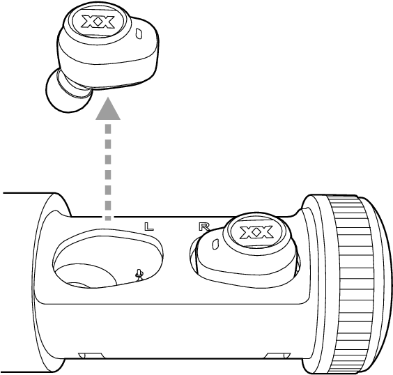 Earphone L Xc70 - Line Art Clipart (958x579), Png Download