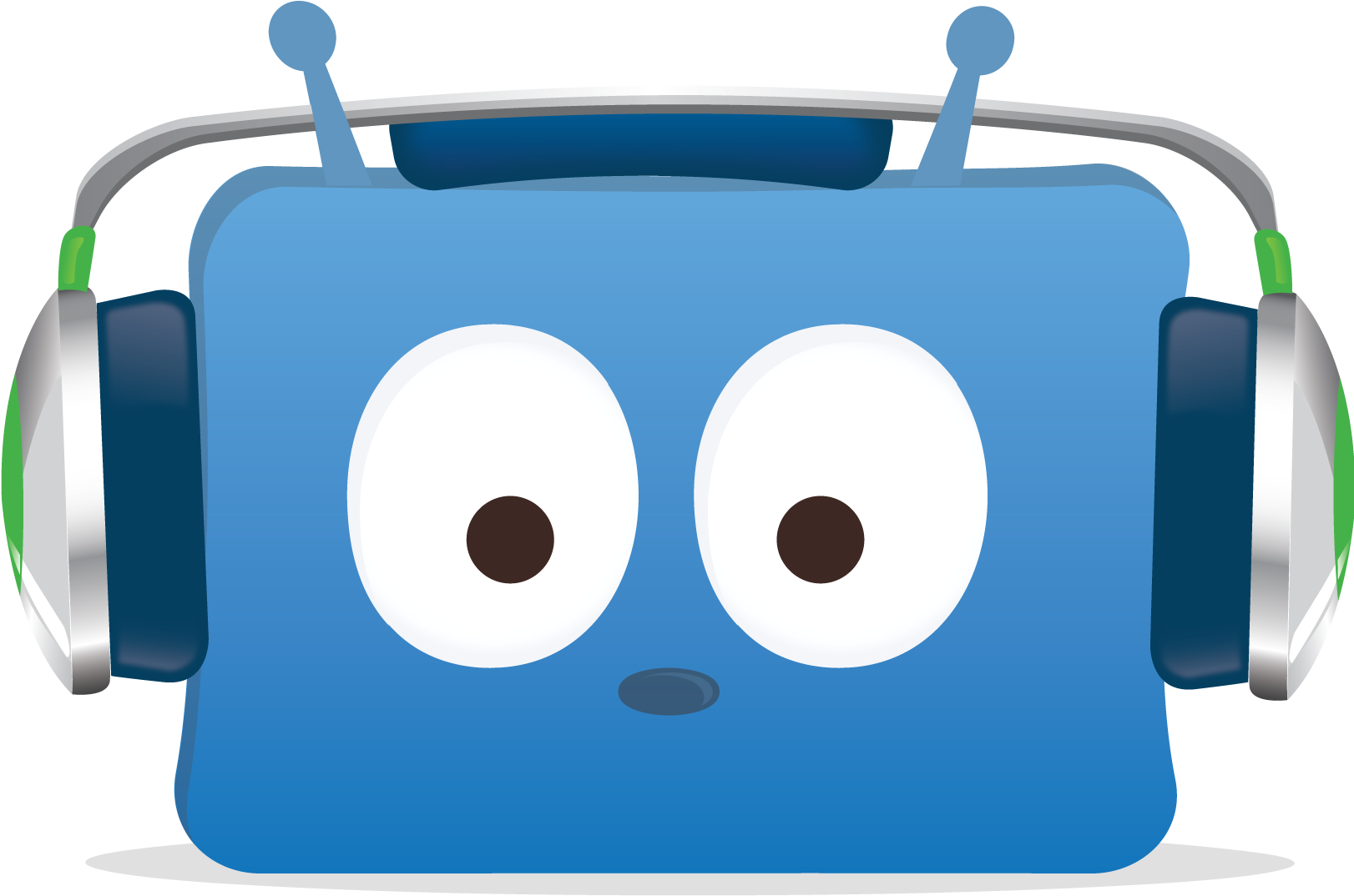 Home / Q&a With A Little Blue Robot That Was Not Like - Cartoon Clipart (3021x1621), Png Download
