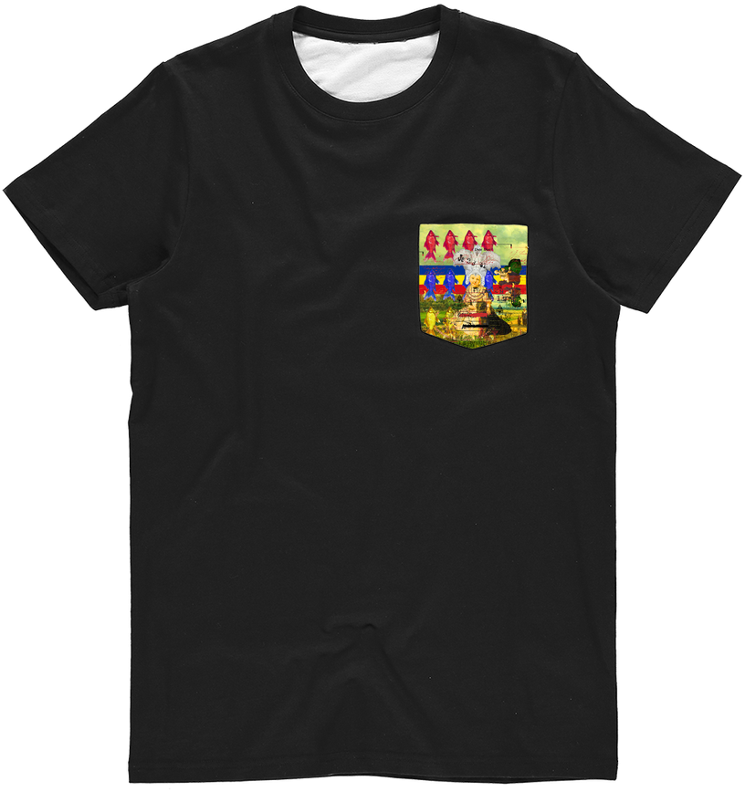 The White Feather Headdress Classic Sublimation Pocket - T Shirt Hard Rock Cafe Paris 2019 Clipart (816x868), Png Download