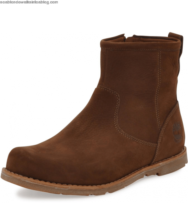 Men's Timberland 5063a Ek Rugged Side Zip Light Brown - Work Boots Clipart (601x650), Png Download
