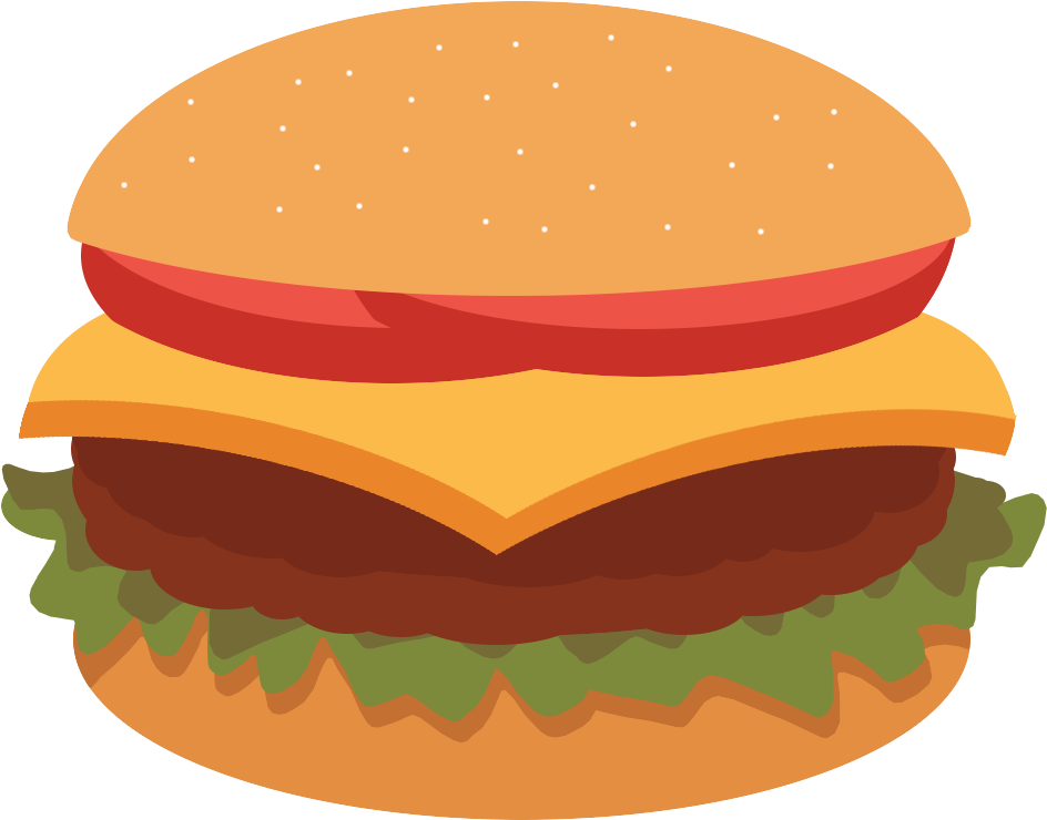 Imagem Hamburger Png - Hamburger Drawing Png Clipart (700x525), Png Download