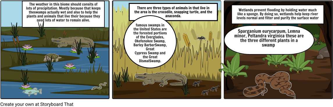 Swamp - Cartoon Clipart (1164x385), Png Download