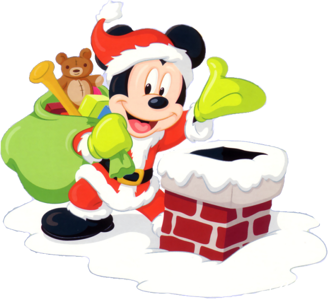 Mickey Mouse Xmas - Mickey Mouse Club House Christmas Clipart (645x589), Png Download