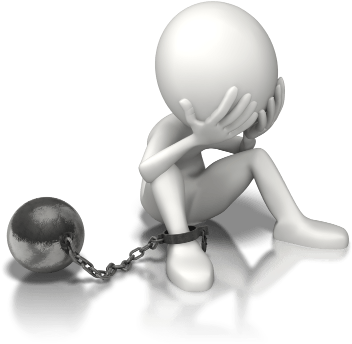 Stress With Ball & Chain - Imagenes De Adicciones Png Clipart (704x687), Png Download