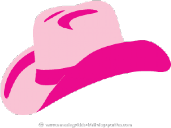 Cowboy Western Birthday X Dumielauxepices Net - Pink Cowgirl Hat Clipart - Png Download (640x480), Png Download