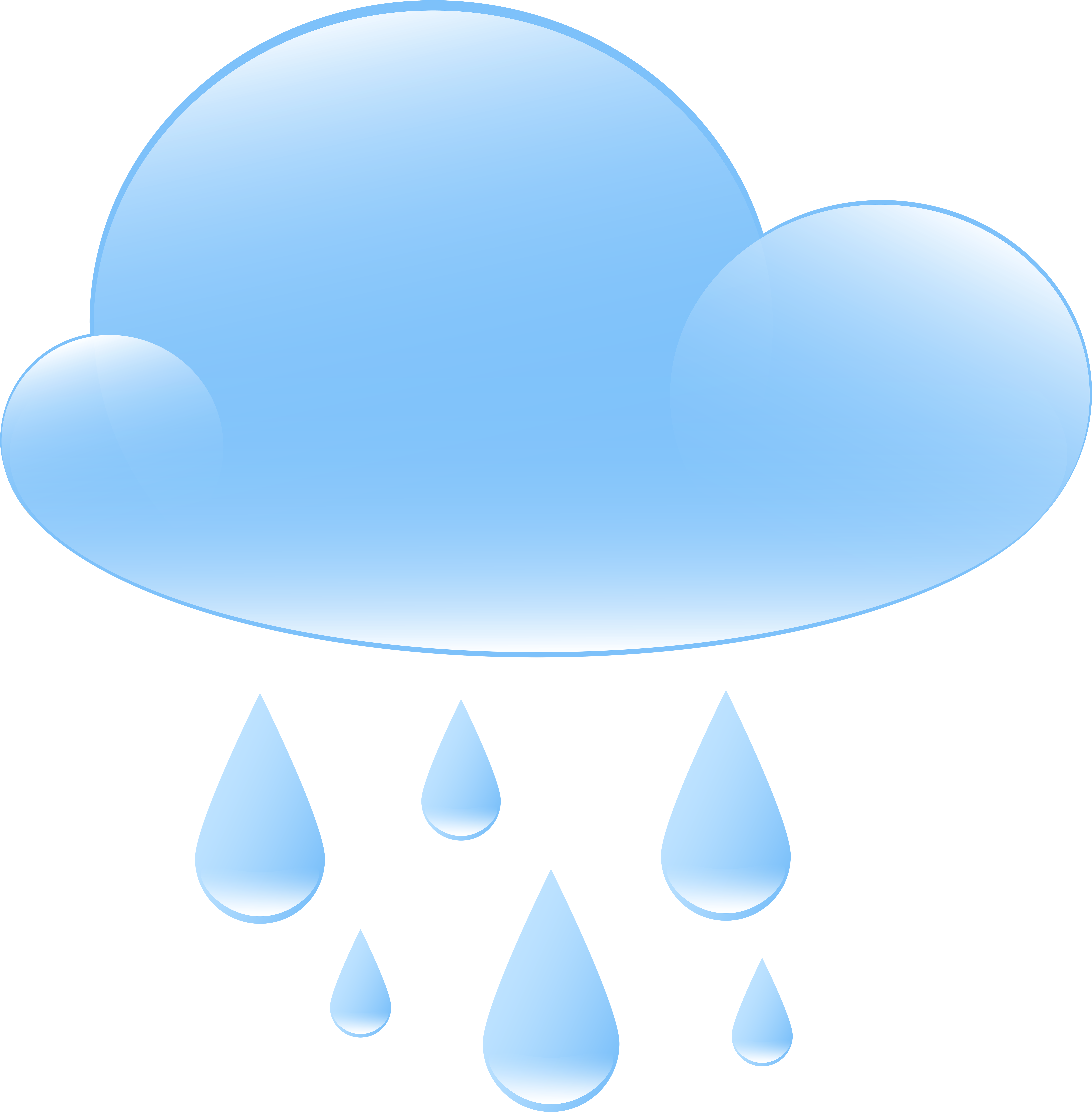 Rainy Weather Icon Png Clip Art Transparent Png (7854x8000), Png Download