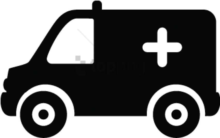 Free Png Ambulance, Emergency, Hospital Van Icon - Ambulance Vector Png Clipart (850x533), Png Download