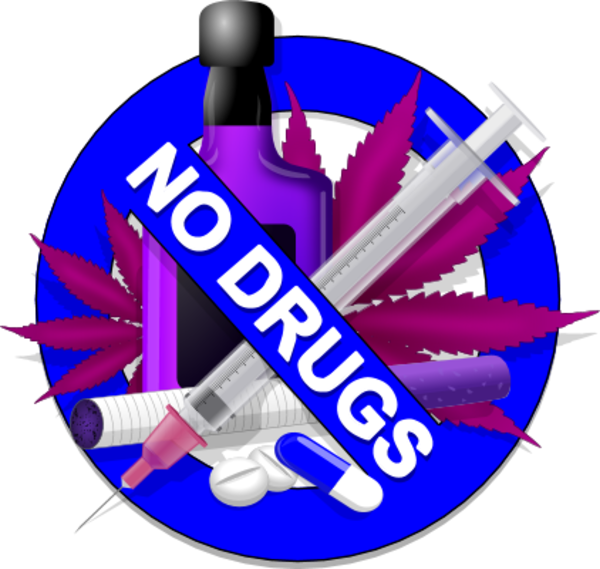 No Drugs Png - Alcohol And Drug Free Clipart (600x569), Png Download