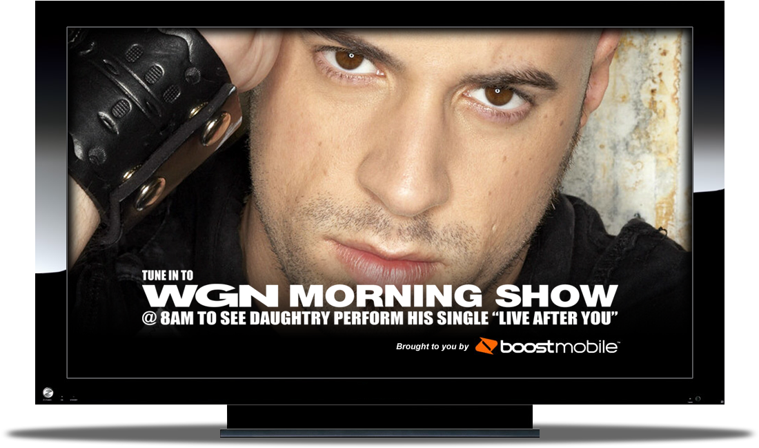 Boost Mobile - - Chris Daughtry Clipart (1200x752), Png Download