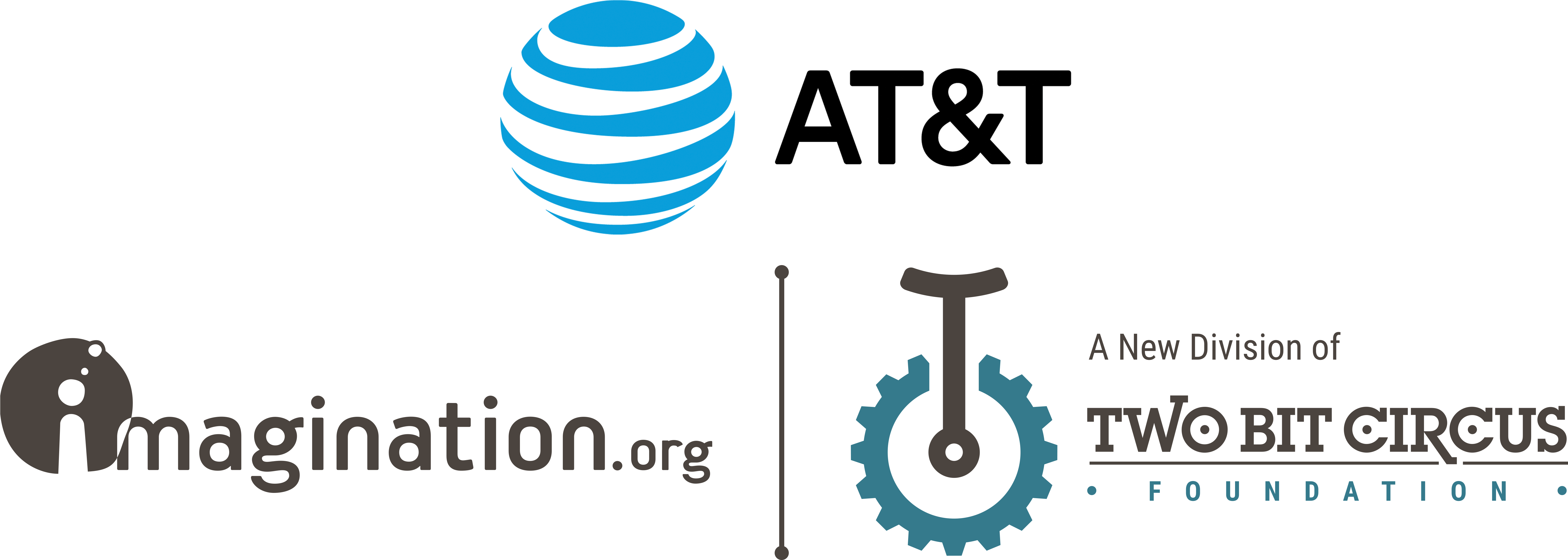 Imagination 2bcf Logo Add Att Revised - At&t Clipart (6469x2417), Png Download