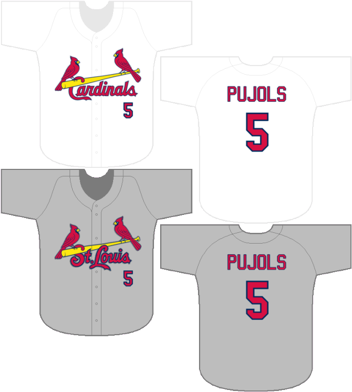 I Know The Cardinals Have Worn The Powder Blue Jerseys - St Louis Cardinals Clipart (800x800), Png Download