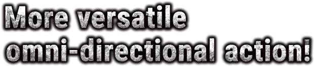 More Versatile Omni-directional Action - Style Clipart (800x452), Png Download