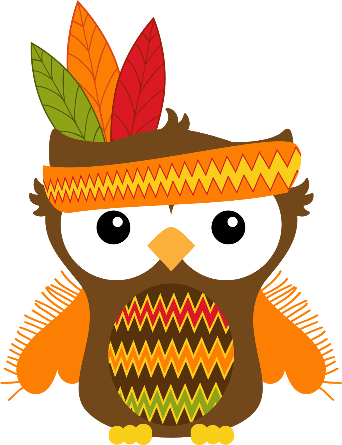 Owl Turkey Clipart - Owl November Clip Art - Png Download (1197x1557), Png Download