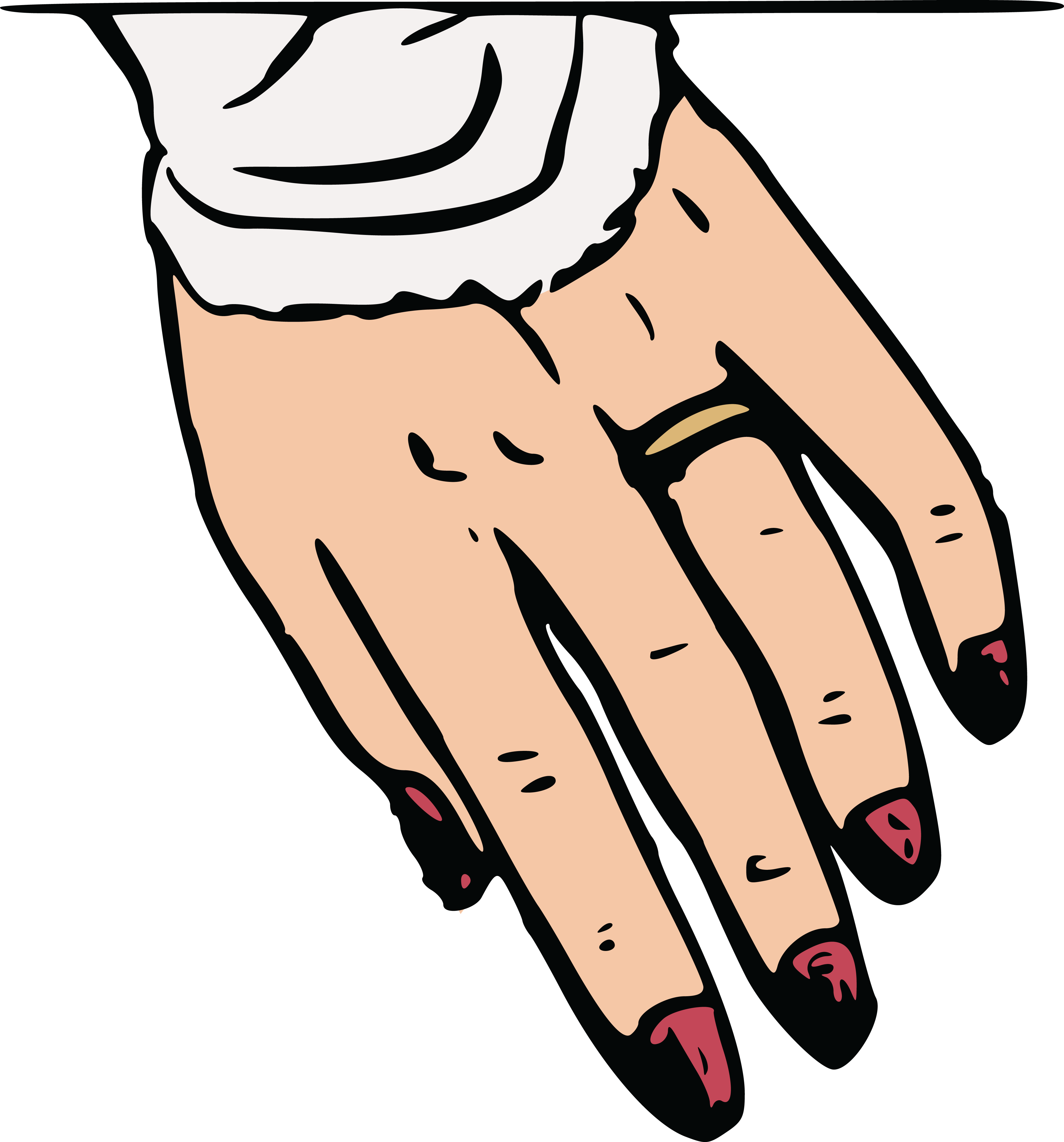 Free Of A Bride S Hands With - Ring On Finger Clipart - Png Download - Larg...