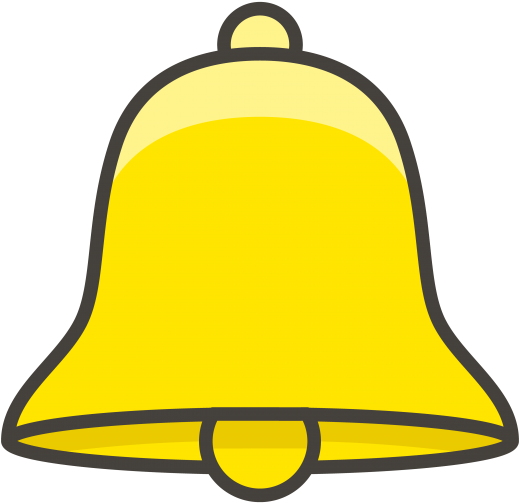 Bell Emoji Icon - Emoji Glocke Clipart (866x650), Png Download