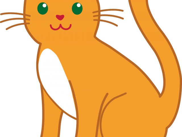 Whiskers Clipart Cat's - Transparent Background Cat Png Clipart (640x480), Png Download