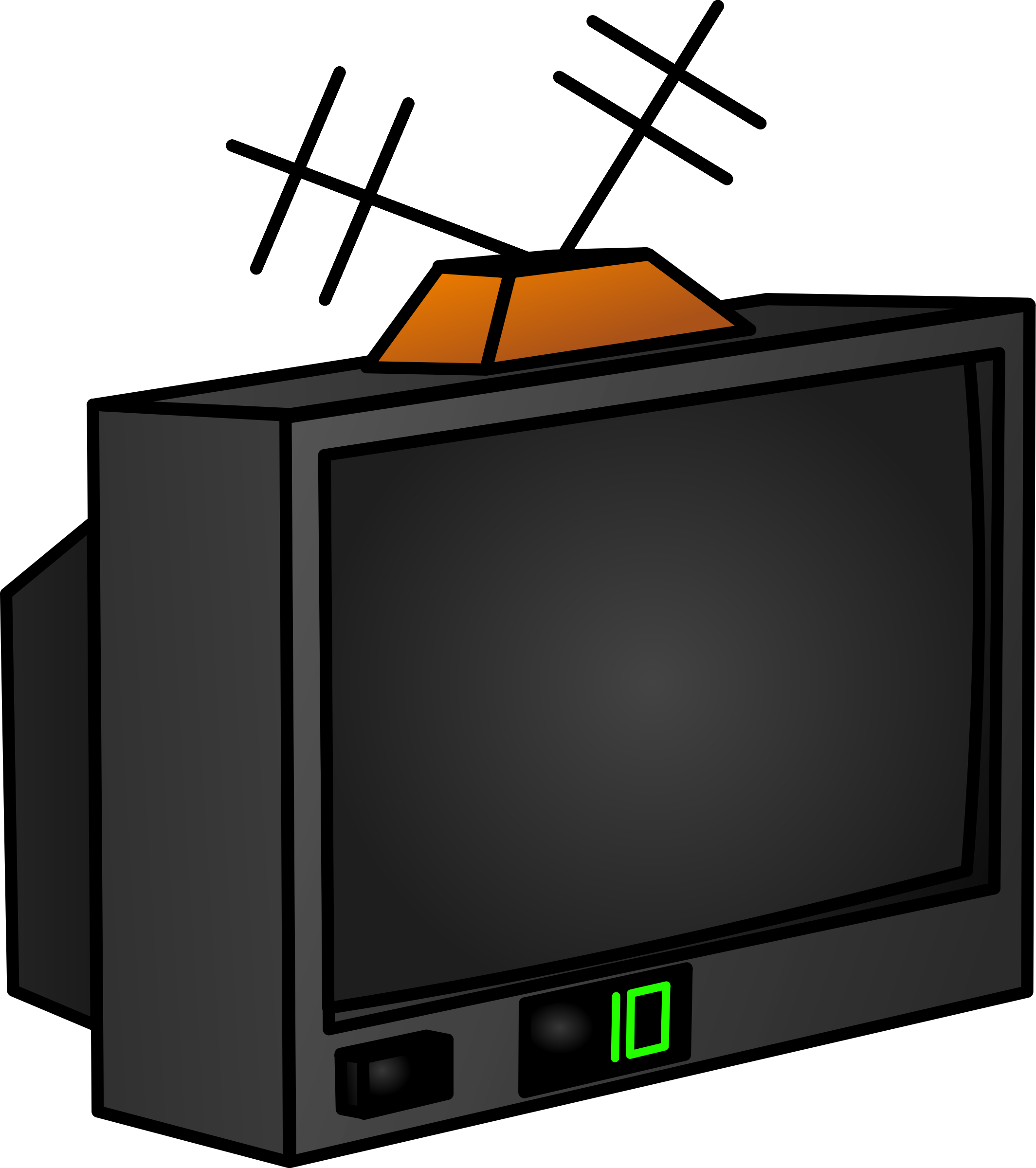Thumbtack Vector Clipart - Tv Clip Art - Png Download (2129x2400), Png Download
