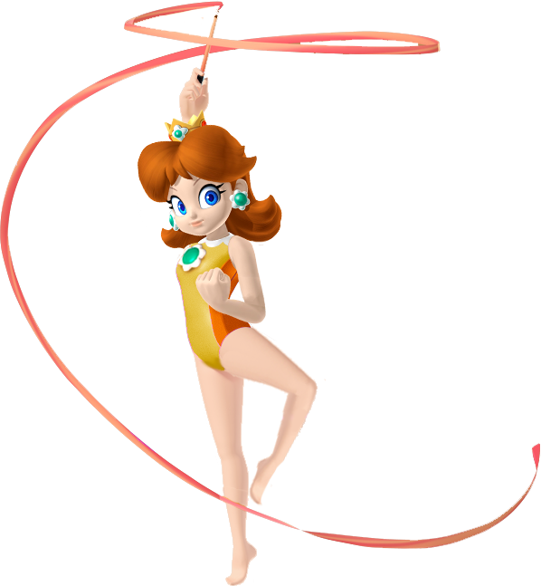 Princess Daisy Olympic Games Clipart (598x647), Png Download