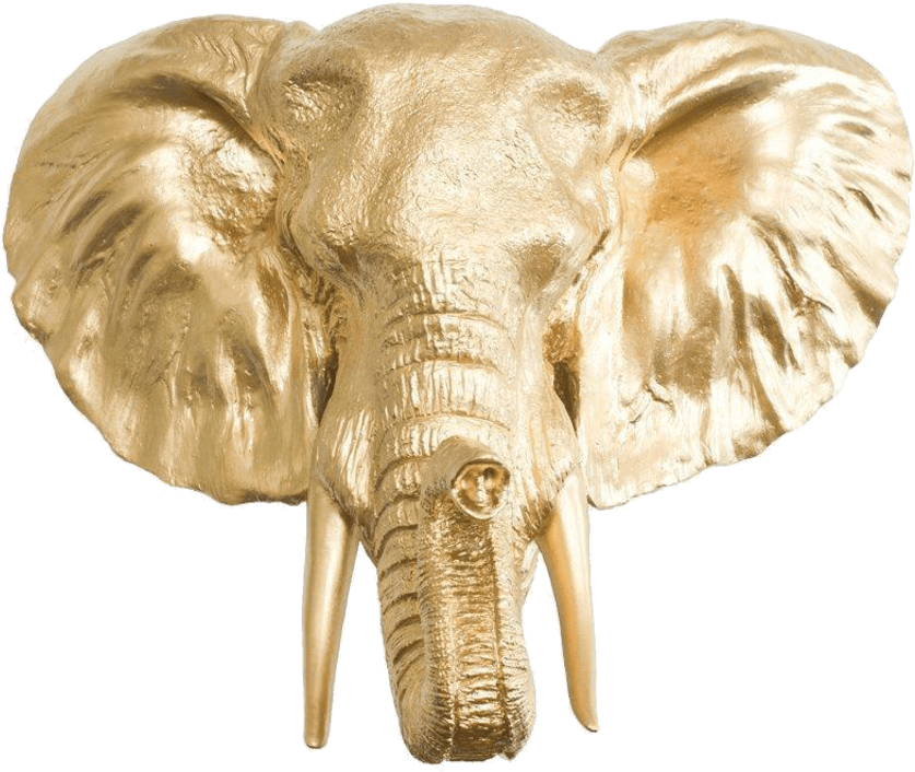 Wall Charmers Mini Resin Savannah Elephant - Elephant Clipart (864x864), Png Download