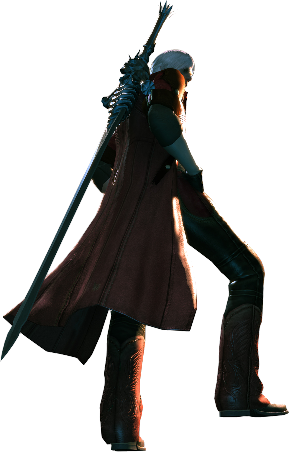 Download Png - Devil May Cry 4 Dante Back Clipart (1200x1600), Png Download