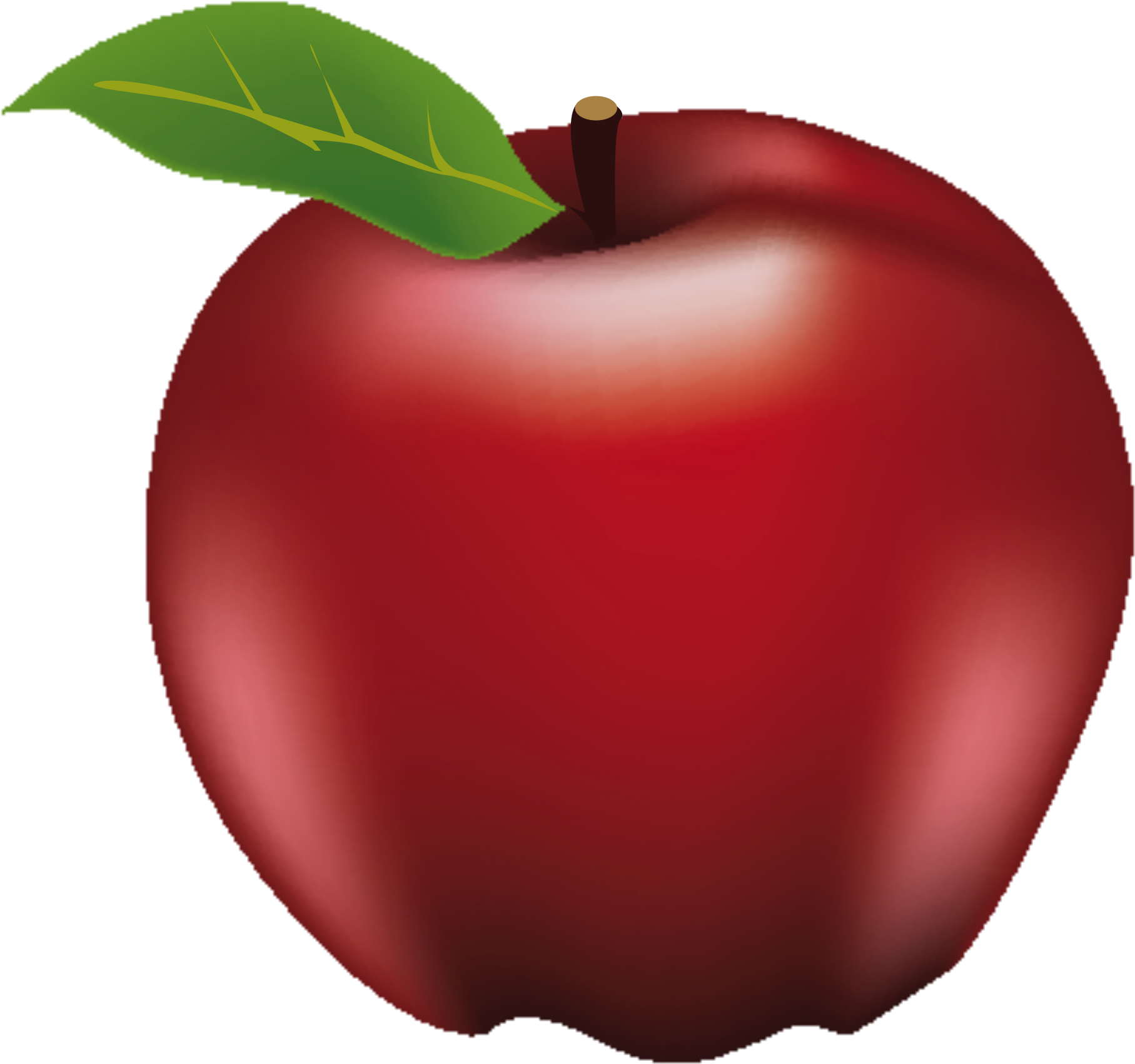 Red Apple Clipart (1815x1702), Png Download
