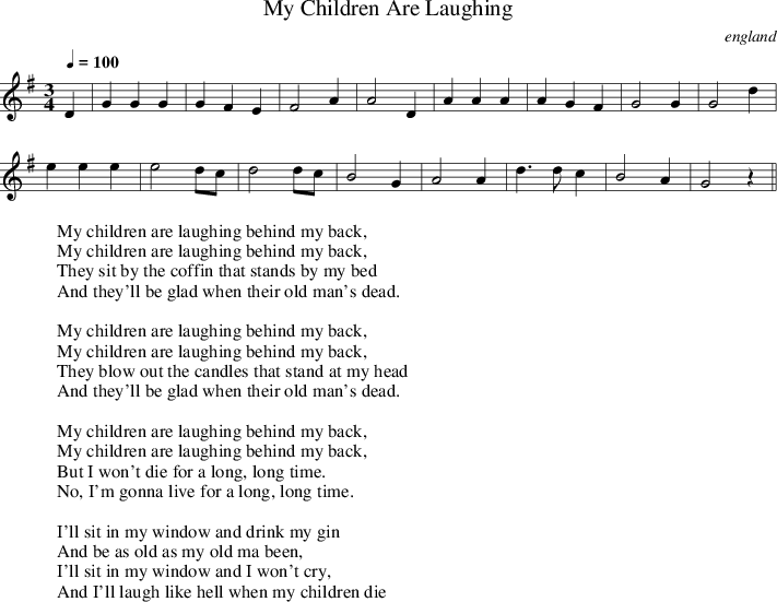 Listen To My Children Are Laughing - Sla Uw Ogen Op Naar Het Licht Bladmuziek Clipart (711x551), Png Download