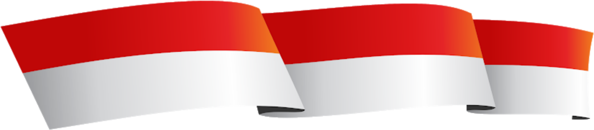 #flag #indonesianflag #indonesia #merahputih - Bendera Indonesia Berkibar Png Clipart (1024x258), Png Download