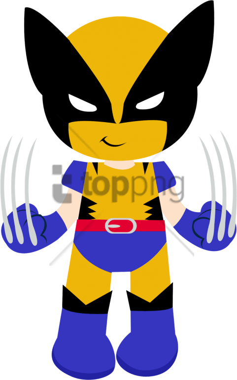 Free Png Super Herois Cute Png Image With Transparent - Wolverine Desenho Infantil Clipart (481x772), Png Download