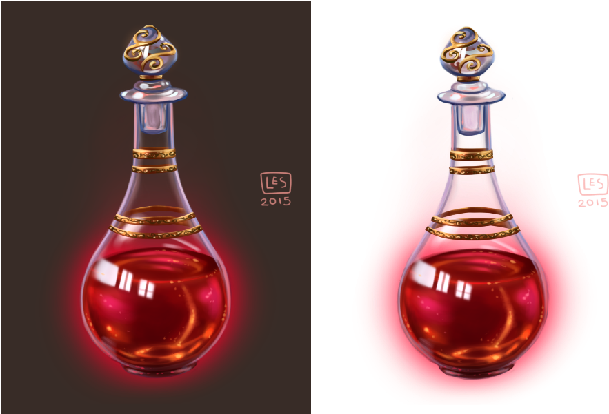 Alchemy Drawing Vial - Magic Potion Vial Clipart (900x600), Png Download