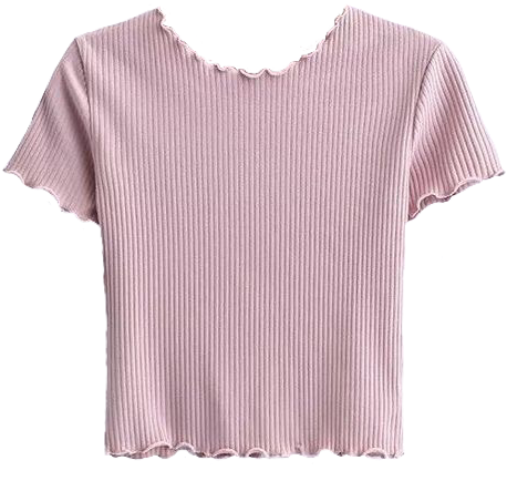 #shirt #top #pink #frills #croptop #cute #aesthetic - Cute Clothes For Teenage Girl 2019 Clipart (736x736), Png Download
