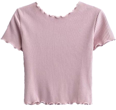 Shirt Top Pink Frills Croptop Cute Aesthetic Cute Clothes For Teenage Girl 19 Clipart Large Size Png Image Pikpng