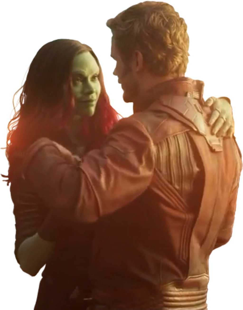 #gamora #starlord #peterquill #starmora #guardiansofthegalaxy - Gamora Star Lord In Love Clipart (1024x1303), Png Download