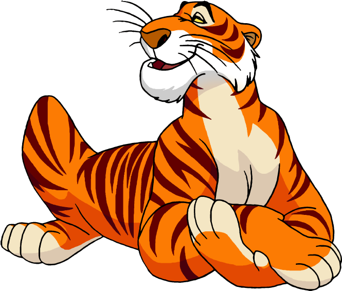 Shere Khan The Jungle Book Bagheera Tiger Cartoon - Jungle Book Shere Khan Cartoon Clipart (665x566), Png Download
